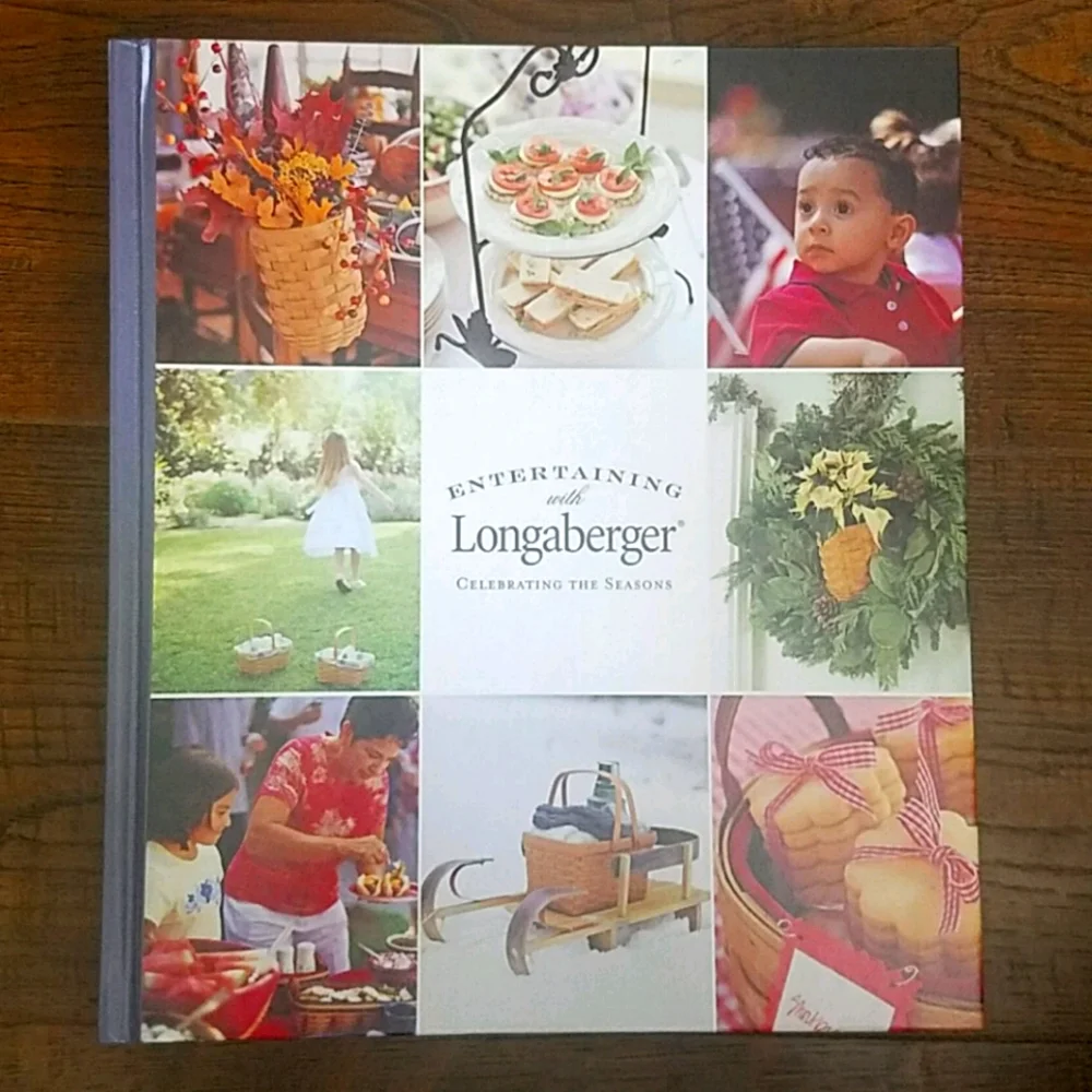 New Entertaining with Longaberger Celebrating the Seasons Hardback Book